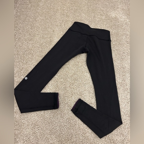 Lululemon Wunder Under Pant *Reversible Rare Color Deep Zinfandel / Black Size 4 - Picture 7 of 14